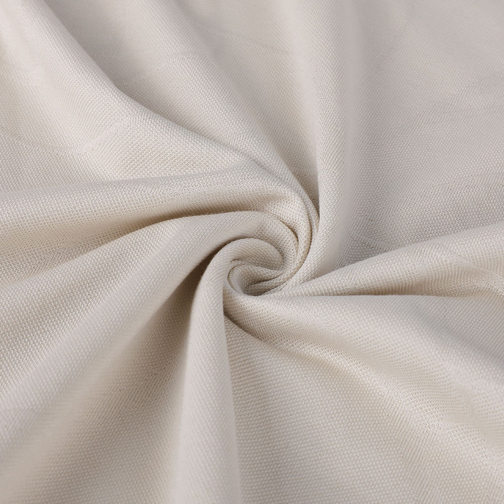 Single Jacquard Easy-Care Eko-přátelská lesklá lesklá 10/90 Mulberry Silk Sea Island Bavlněná látka