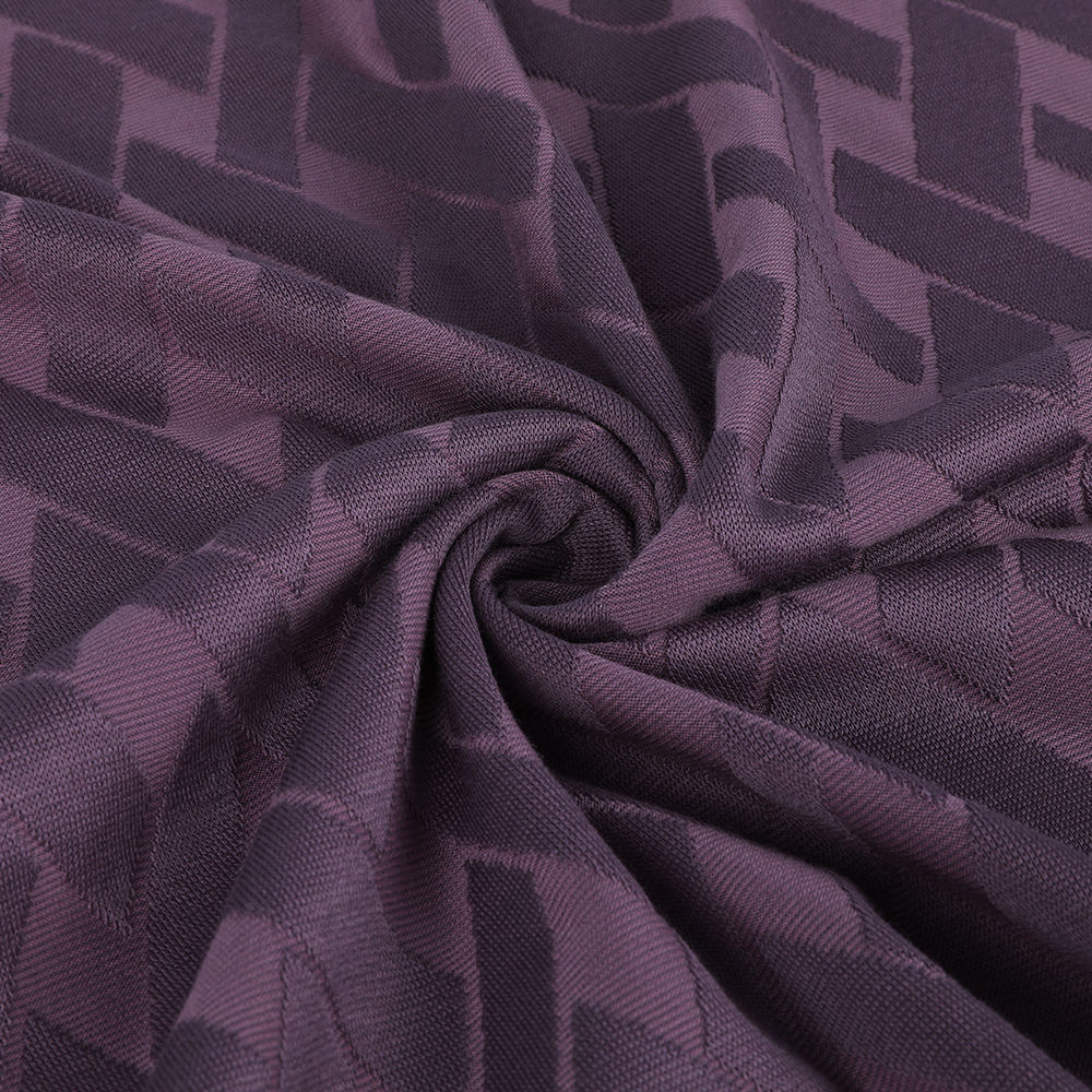 Ekologicky šetrná kloužená smyčka Jacquard přenos prodyšná 10/90 hedvábná bavlněná látka