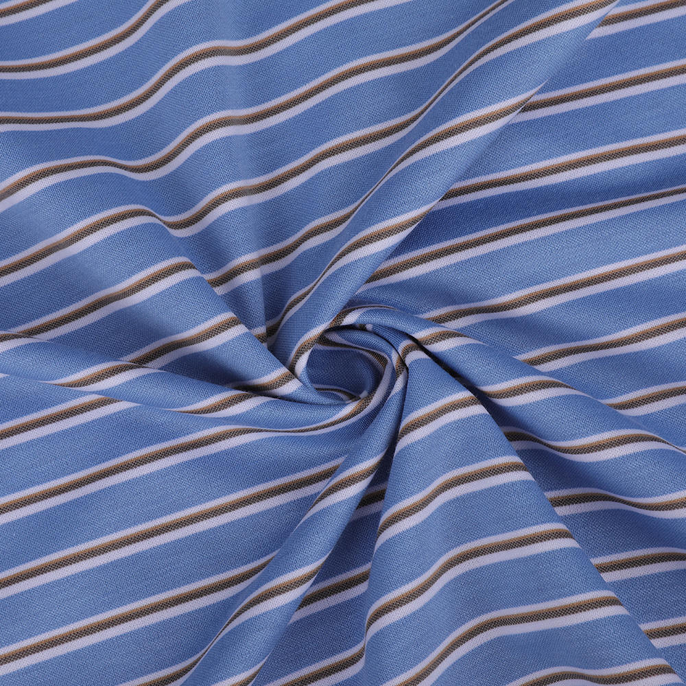 SESAME-Point Crisp Striphed Jacquard Shirt tkanina